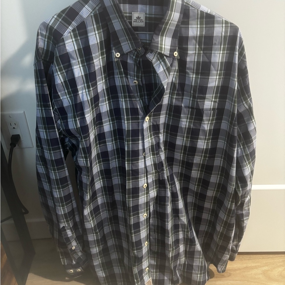 Large Peter Millar Checkered Shirt